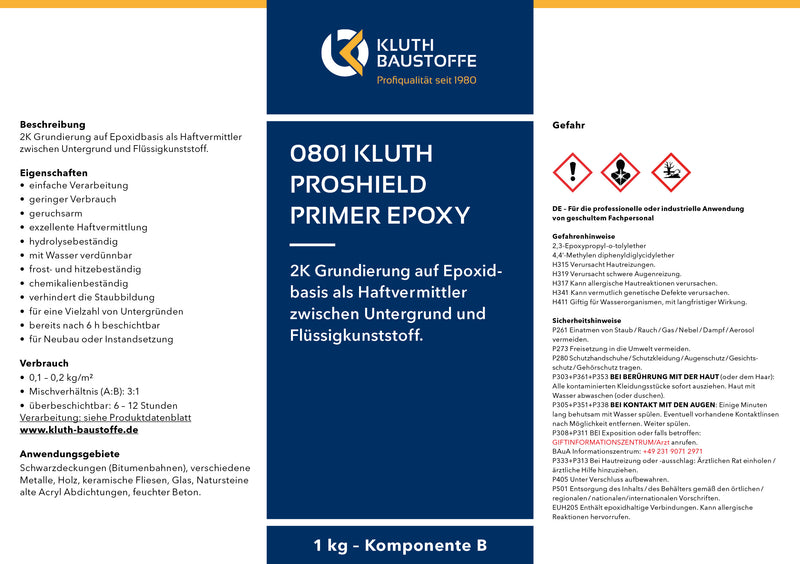 0801 Kluth PROSHIELD Primer Epoxy - ab 17,23 € / kg