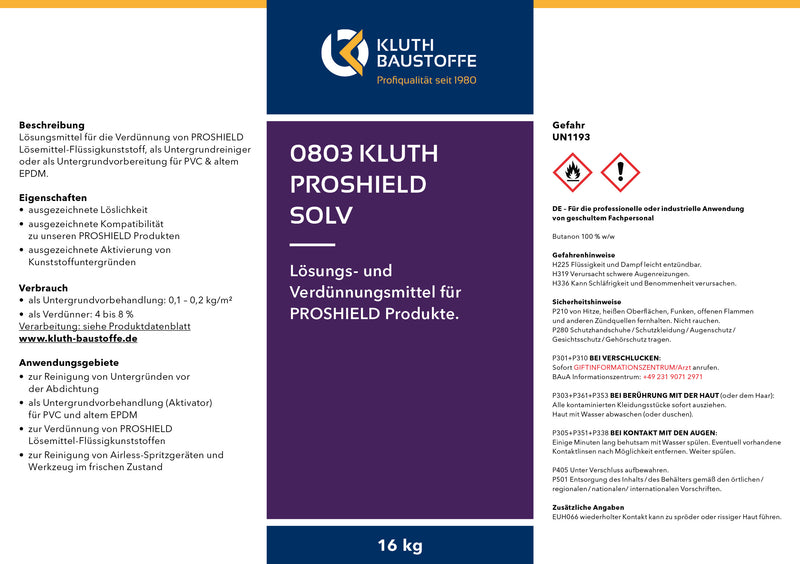 0803 Kluth PROSHIELD SOLV